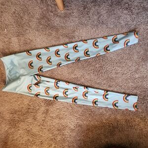 Goldsheep Rainbow Patterned Leggings XS